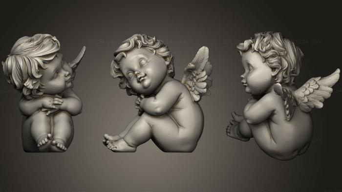 3d модели ангелы (Ангел Херувим49, AN_0197) 3D модель для ЧПУ станка